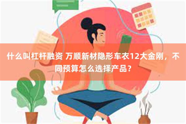 什么叫杠杆融资 万顺新材隐形车衣12大金刚，不同预算怎么选择产品？