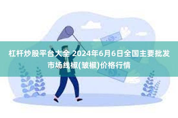 杠杆炒股平台大全 2024年6月6日全国主要批发市场线椒(皱椒)价格行情