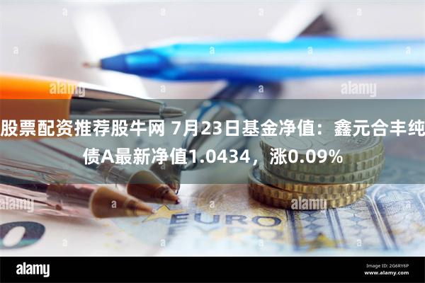 股票配资推荐股牛网 7月23日基金净值：鑫元合丰纯债A最新净值1.0434，涨0.09%