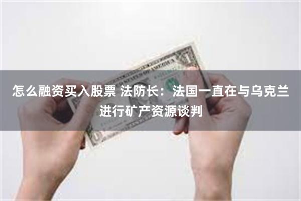 怎么融资买入股票 法防长：法国一直在与乌克兰进行矿产资源谈判